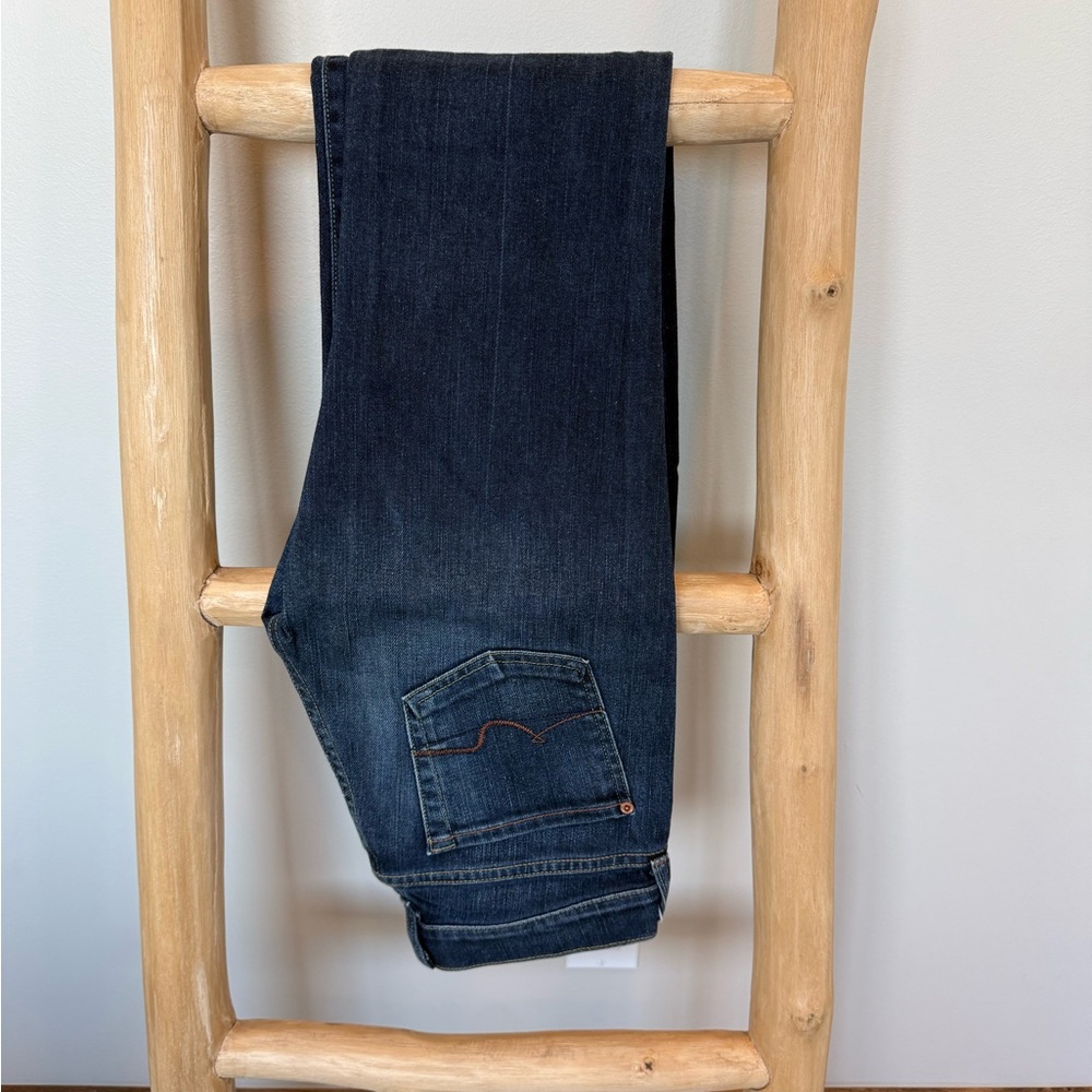 7 For All Mankind Indigo Flare Jeans - Picture 4 of 4